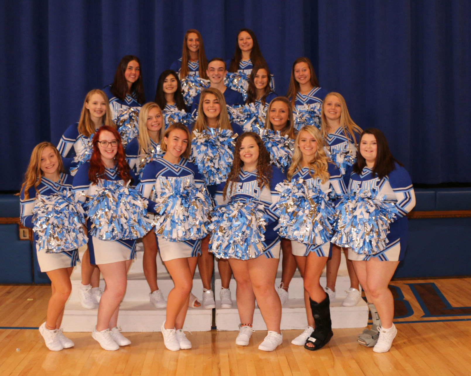 Bluejay cheerleaders